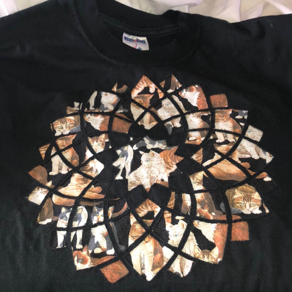 Vintage Cat Shirt kitty kaleidoscope